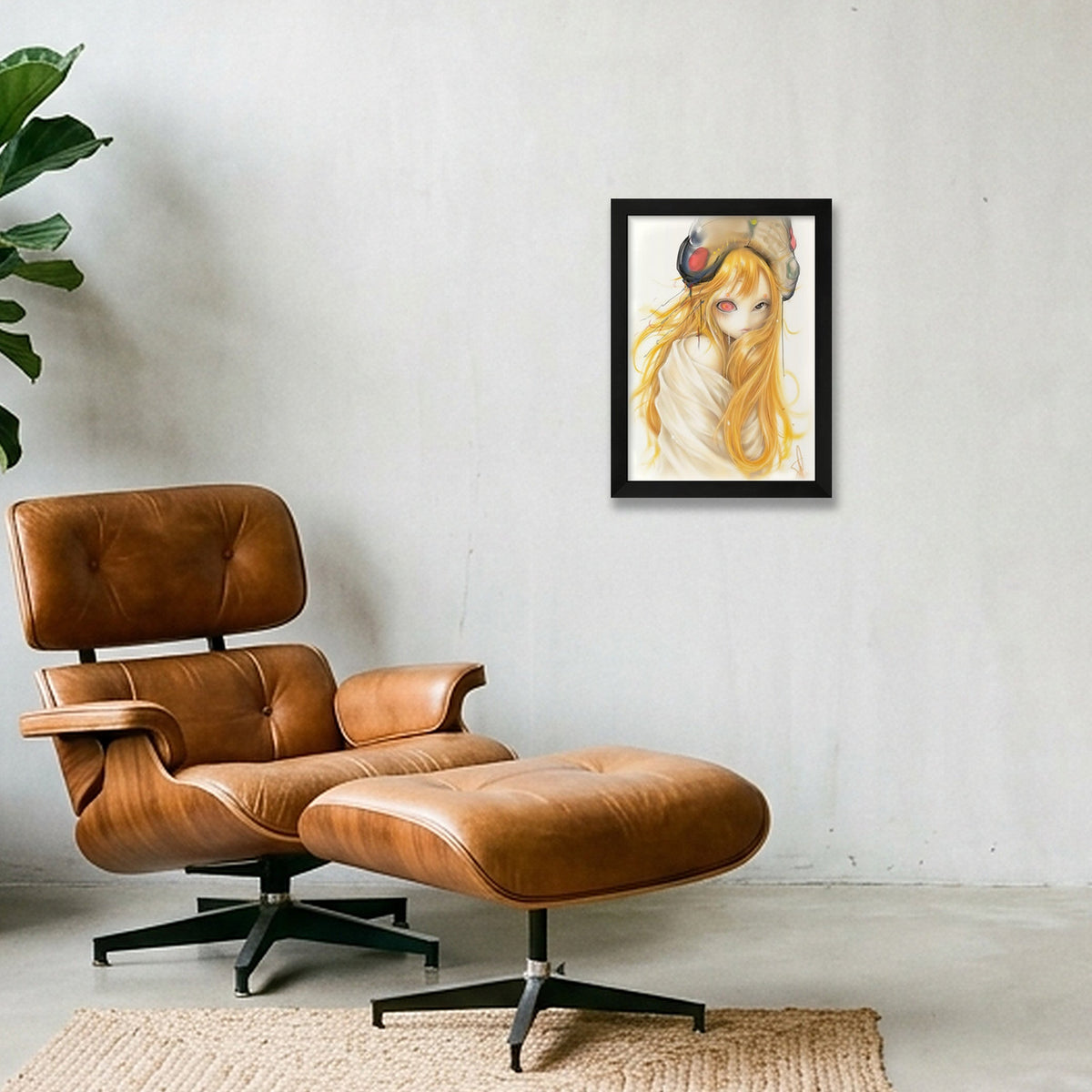 Goldengirl  — A4 (21×30cm, 8×12") Black Frame