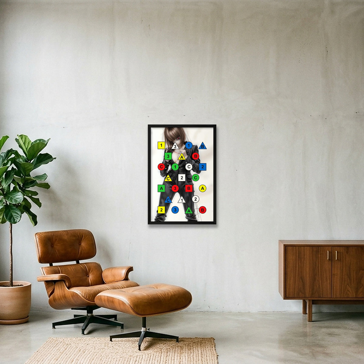 Biz Locked — 40×60cm, 16×24" Black Frame
