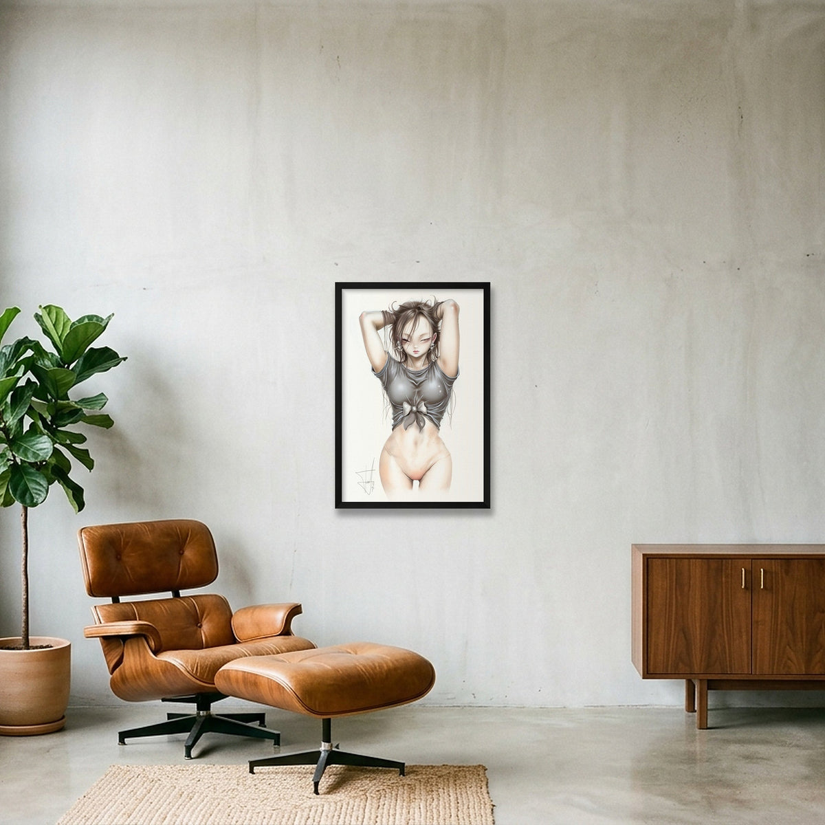 Kim Roling  — 40×60cm, 16×24" Black Frame