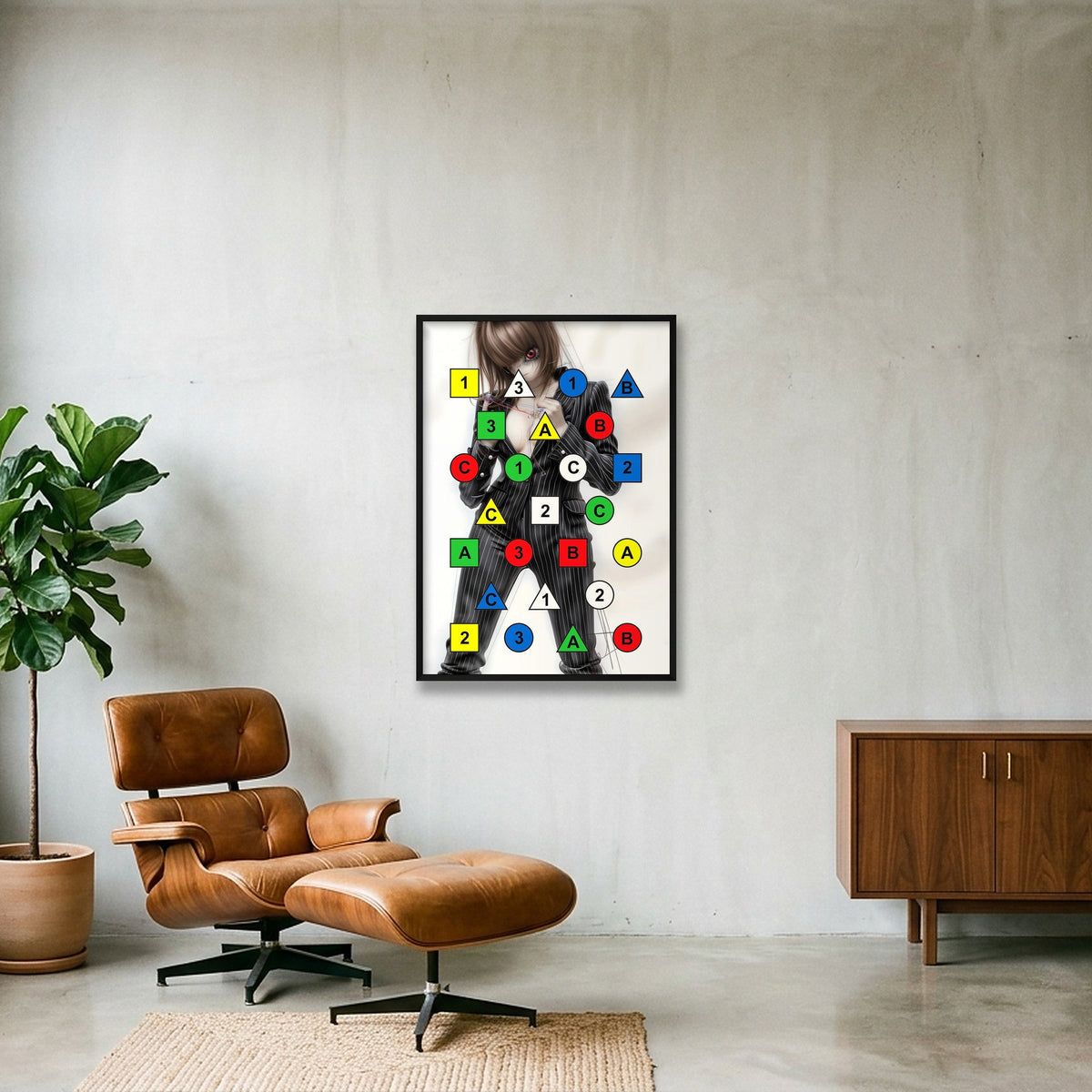 Biz Locked — 70×100cm, 28×39" Black Frame