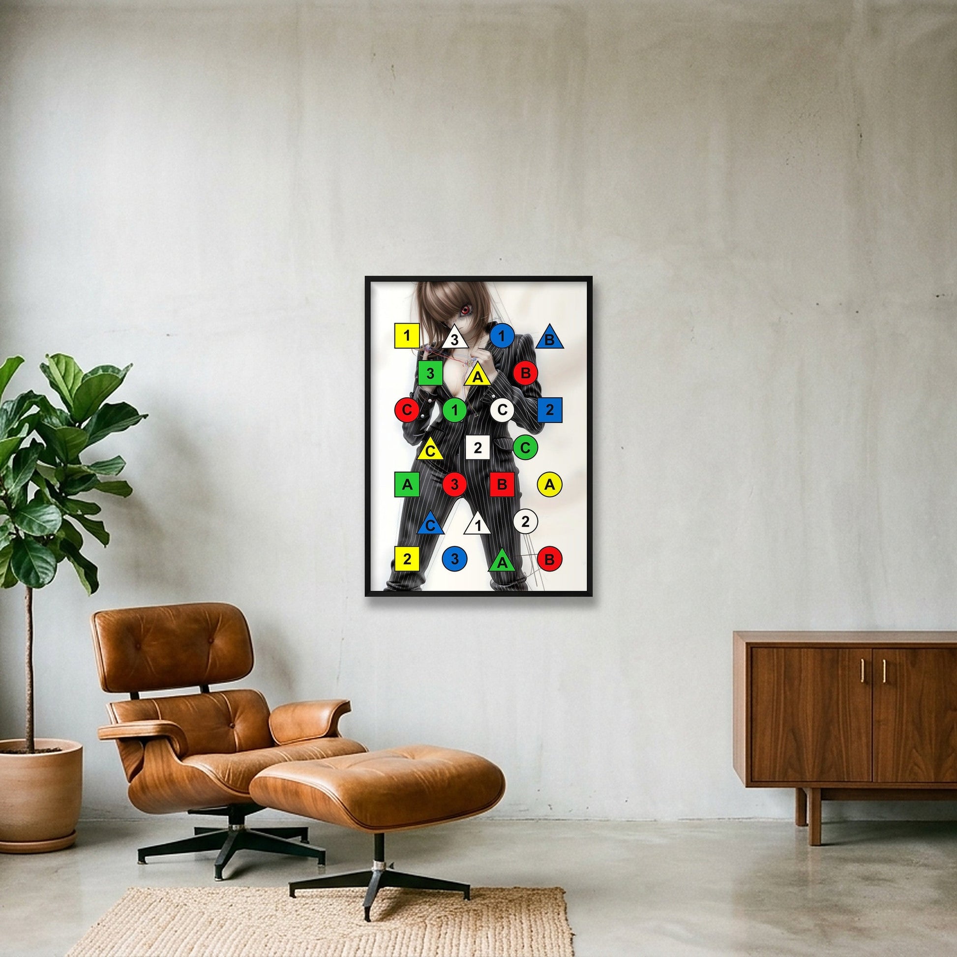 Biz Locked — 70×100cm, 28×39" Black Frame