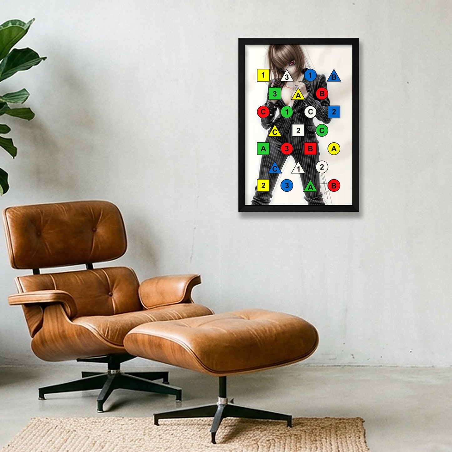 Biz Locked — 30×45cm, 12×18" Black Frame