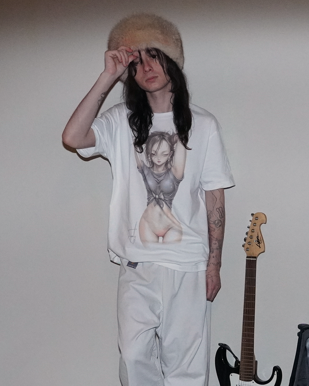 1. Kiki Roland + Nourse With Wound Loose Drop Shoulder T-Shirt (100% cotton)