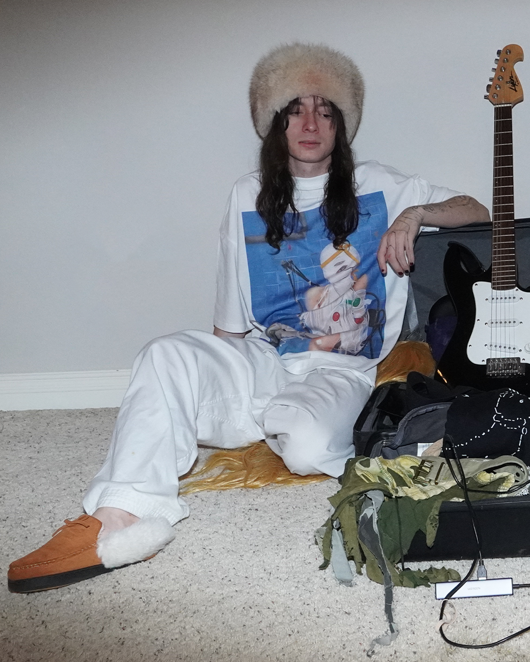 1. Kiki Roland + Nourse With Wound Loose Drop Shoulder T-Shirt (100% cotton)