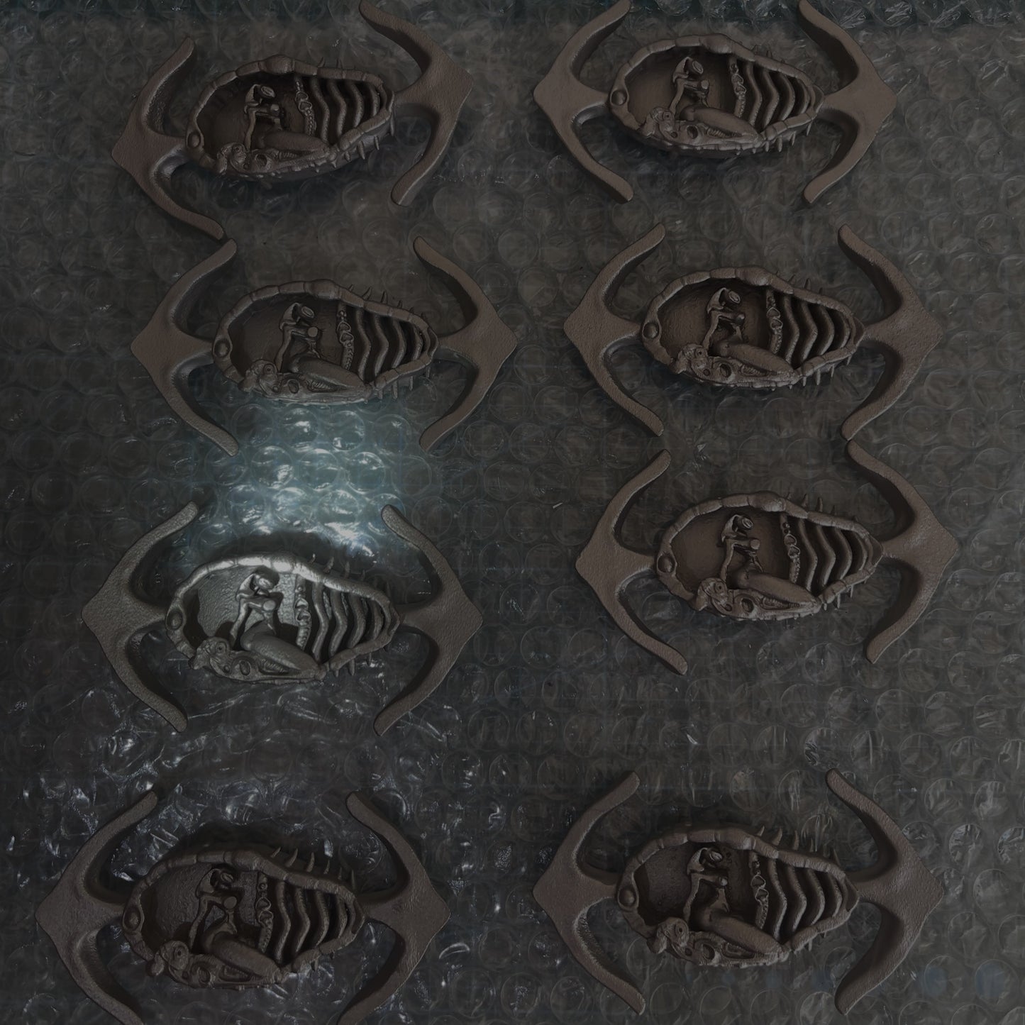 1. Engraved metal belt buckle Caged Orsat