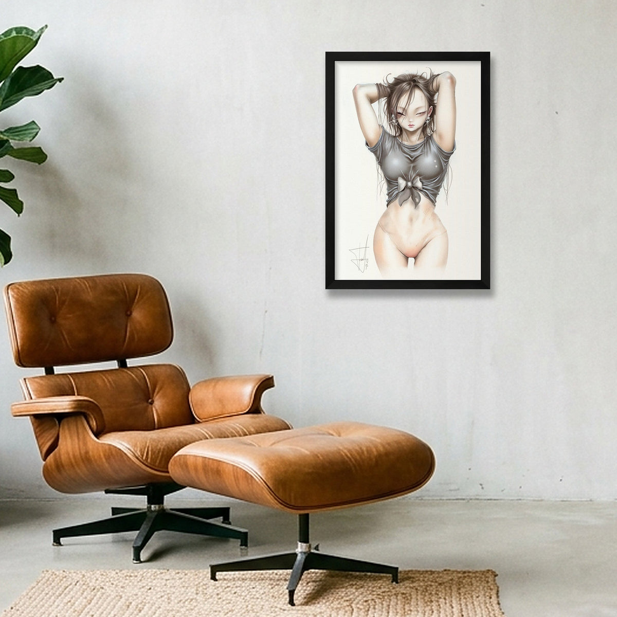 Kim Roling  — 30×45cm, 12×18" Black Frame
